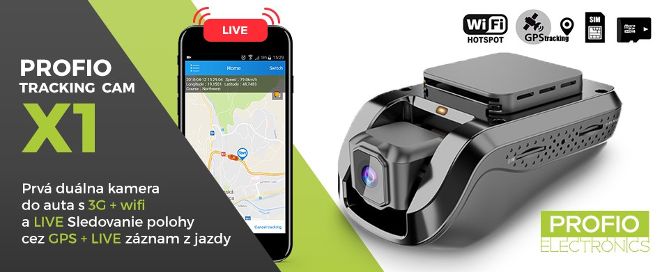 najlepšia kamera do auta s gps + live sledovanie 