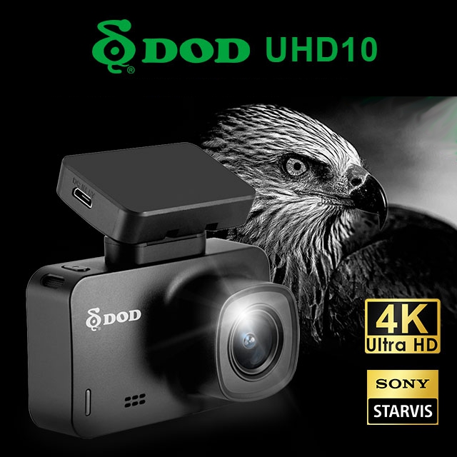 4K kamera do auta - DOD UHD10 s GPS + 170° záber + 2,5" displej