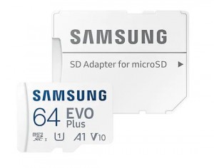 Samsung micro EVO Plus SDXC 64GB + SD adaptér