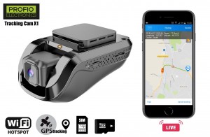 PROFIO kamera do auta X1 s LIVE GPS + LIVE obraz kamera