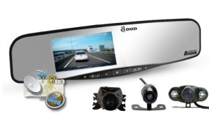 Spätné zrkadlo kamera s GPS - RX400W - AKCIA!